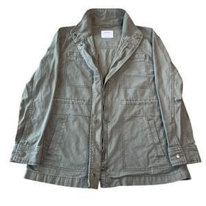 Old Navy Green Full Zip Cotton military Jacket Size XS